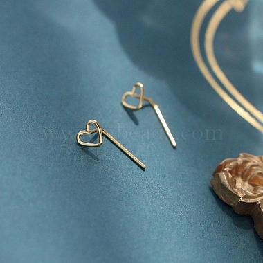 Heart Alloy Stud Earrings