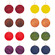8 Pairs 8 Colors Blank Flat Round Wood Dangle Earrings with Iron Pins for Women(EJEW-AN0004-26)-1