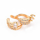 Brass Micro Pave Clear Cubic Zirconia Cuff Earrings(EJEW-Q703-003-NF)-2