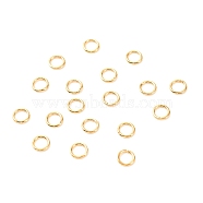 Brass Open Jump Rings, Long-Lasting Plated, Round Ring, Real 18K Gold Plated, 21 Gauge, 5x0.7mm, Inner Diameter: 3.6mm(KK-F824-108B-G)
