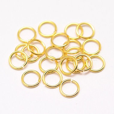 Real 18K Gold Plated Ring Brass Close but Unsoldered Jump Rings