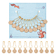 10Pcs 10 Style Number Alloy Enamel Pendant Stitch Markers(HJEW-NB00032)-1