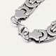 Men's Boys Byzantine Chain Necklaces Fashionable 201 Stainless Steel Necklaces(NJEW-I010-09)-3