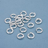 304 Stainless Steel Jump Ring, Open Jump Rings, Silver, 10x2mm, Inner Diameter: 6mm, 12 Gauge(STAS-G224-23S-05)