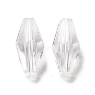 Transparent Glass Beads, Faceted, Bicone, Clear, 12x6mm, Hole: 1mm(GLAA-G078-B-21)