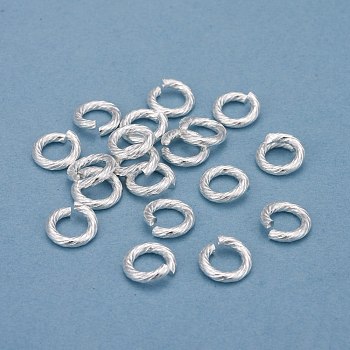 304 Stainless Steel Jump Ring, Open Jump Rings, Silver, 10x2mm, Inner Diameter: 6mm, 12 Gauge