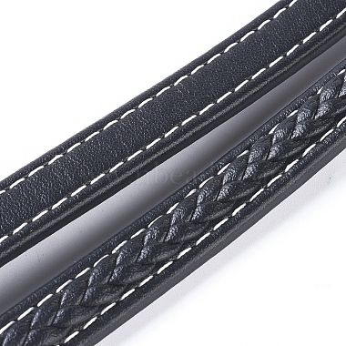 12mm Black Imitation Leather Thread & Cord