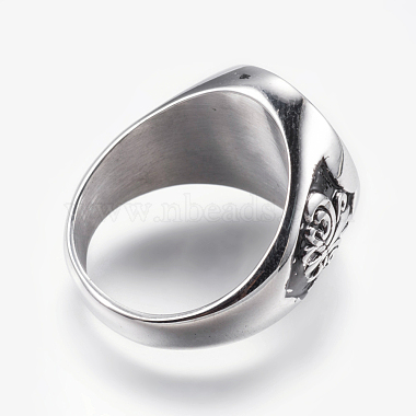 304 перстень из нержавеющей стали для мужчин(RJEW-G092-27AS-21mm)-2
