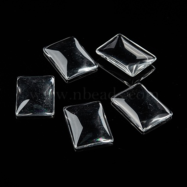 Cabochons de verre transparent de rectangle(X-GGLA-R025-25x18)-6