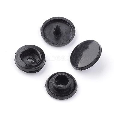 18L(11.5mm) Black Flat Round Garment Buttons