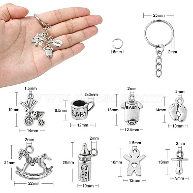 DIY-Schlüsselanhänger-Bastelset zum Thema „Baby“.(DIY-CJ0002-25)-2