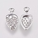 Brass Micro Pave Cubic Zirconia Charms(KK-A144-044P)-2