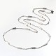 304 Edelstahl Kabelkette Halsketten(NJEW-M136-13P)-2