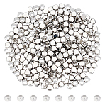 300Pc Brass Spacer Beads, Cube, Platinum, 3x3x3mm, Hole: 2mm(FIND-UN0015-46P)