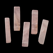 Natural Rose Quartz Pendants, Rectangle Charms, 39~40x9.5~10x8~8.5mm, Hole: 1.8~2mm(G-Z031-01B)