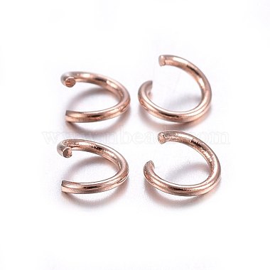 304 Stainless Steel Jump Rings(X-STAS-O107-06RG-A)-2