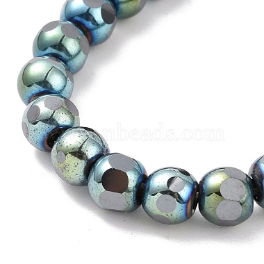 Electroplated Non-magnetic Synthetic Hematite Beads Strands(G-G862-02A)-3
