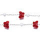 Glass Butterfly & ABS Plastic Pearl Beaded Chains(CHS-N003-02-02)-4