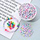 1 Bag 1200Pcs Opaque Acrylic Flat Round with Letter & Heart Beads(DIY-YW0002-32)-8