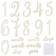 деревянные детские вехи номера знаки наборы(AJEW-WH0042-30)-1