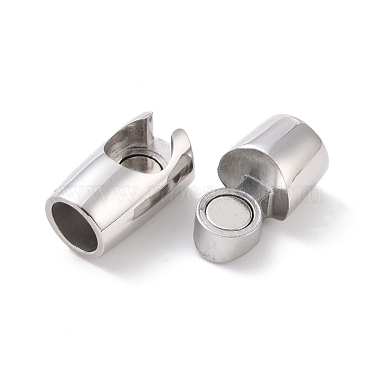 304 Stainless Steel Magnetic Clasps with Glue-in Ends(STAS-G276-31)-4
