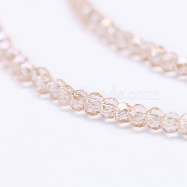 Chapelets de perles en verre galvanoplastique(X-EGLA-K010-FR01)-3