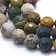 Chapelets de perles en jaspe d'océan naturelle(G-D0013-66)-3