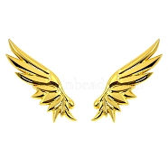 Metal Sticker, for Vehicle Decoration, Wings, Golden, 140x48x0.7mm(PW-WG49710-01)