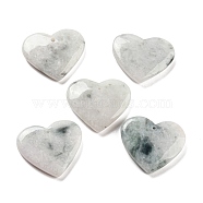 Natural Myanmar Jade Pendants, Heart Charms, 24x28.5x6mm, Hole: 0.5mm(G-P512-06A-01)