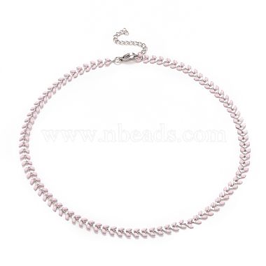 Pink 304 Stainless Steel Necklaces