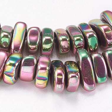 Electroplated Non-magnetic Synthetic Hematite Beads Strands(G-P367-G)-3