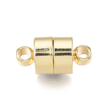 Real 18K Gold Plated Column Brass Magnetic Clasps