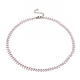 Enamel Wheat Link Chain Necklace(NJEW-P220-02P-03)-1
