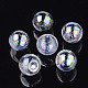 Round Handmade Blown Glass Globe Ball Bottles(X-BLOW-R002-20mm-AB)-1