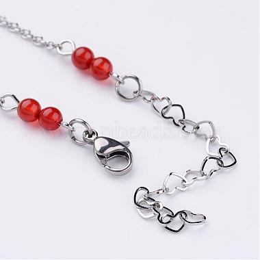 304 Stainless Steel Chain Anklets(AJEW-AN00170)-4