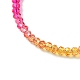 Faceted Rondelle Glass Beaded Necklace for Women(NJEW-M208-01M)-4