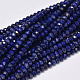 Chapelets de perles en rondelles facettées en lapis-lazuli naturel(G-F289-41A)-1