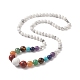 Natural & Synthetic Mixed Gemstone Graduated Beaded Necklace for Women(NJEW-JN04187)-1