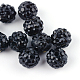 Perles de boule disco en pâte polymère manuelles(RB-R040-6mm-06)-1