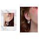 SHEGRACE Rhodium Plated 925 Sterling Silver Hoop Earrings(JE903A)-5
