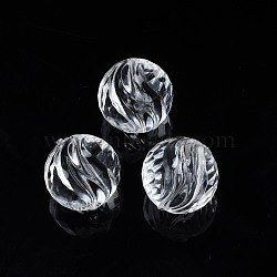Transparent Acrylic Beads, Round, Clear, 17.5x18x17.5mm, Hole: 2mm, about 173pcs/500g(TACR-N009-34)
