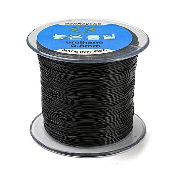 Korean Elastic Crystal Thread, Black, 0.8mm, about 142.16 yards(130m)/roll