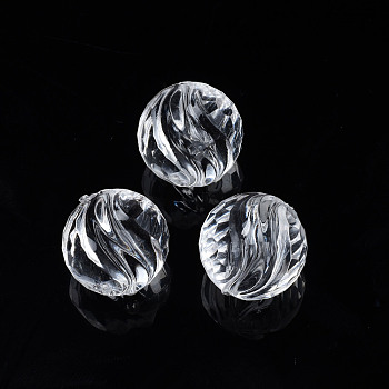 Transparent Acrylic Beads, Round, Clear, 17.5x18x17.5mm, Hole: 2mm, about 173pcs/500g