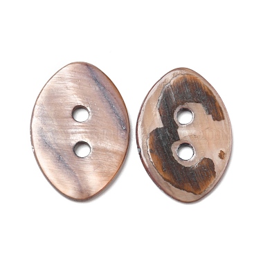2-Hole Dyed Natural Shell Buttons(BSHE-G029-16)-2
