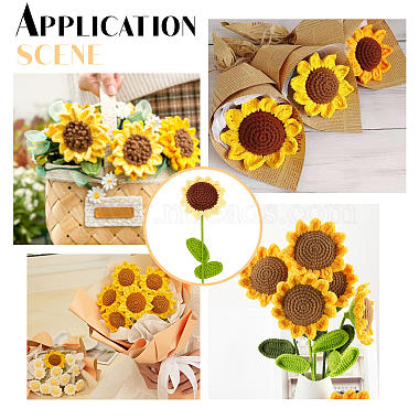 Cotton Knitting Artificial Flower(AJEW-WH0013-50)-6
