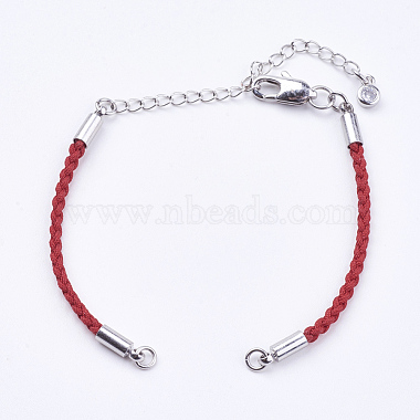 Red Cotton Bracelet Making