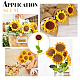 Cotton Knitting Artificial Flower(AJEW-WH0013-50)-6