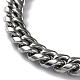 304 Stainless Steel Cuban Link Chain Necklaces(NJEW-P288-20P)-3