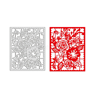 Carbon Steel Cutting Dies Stencils, for DIY Scrapbooking/Photo Album, Decorative Embossing DIY Paper Card, Flower Pattern, 110x136mm(DIY-WH0170-841)