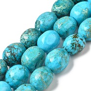Natural Imperial Jasper Beads Strands, Dyed, Drum, 13~15x10~11x10~11mm, Hole: 1mm, about 28~29pcs/strand, 15.75~16.14 inch(40~41cm)(G-F752-C01-01)